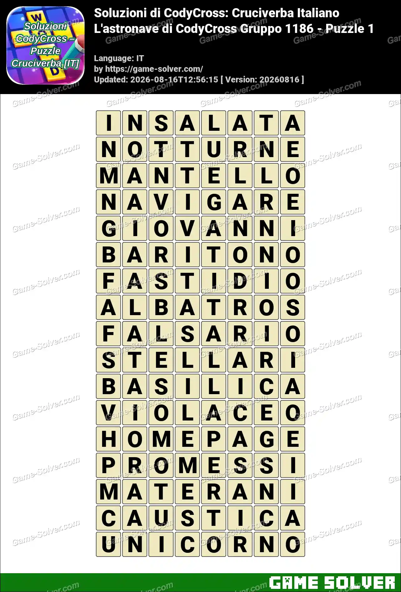 Soluzioni di CodyCross: Cruciverba Italiano L’astronave di CodyCross Gruppo 1186 – Puzzle 1